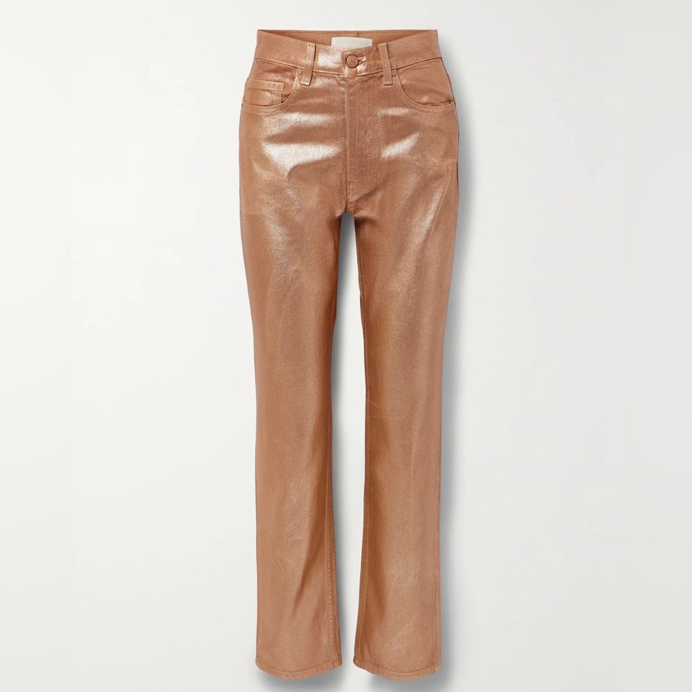Ulla Johnson Copper Metallic Jeans